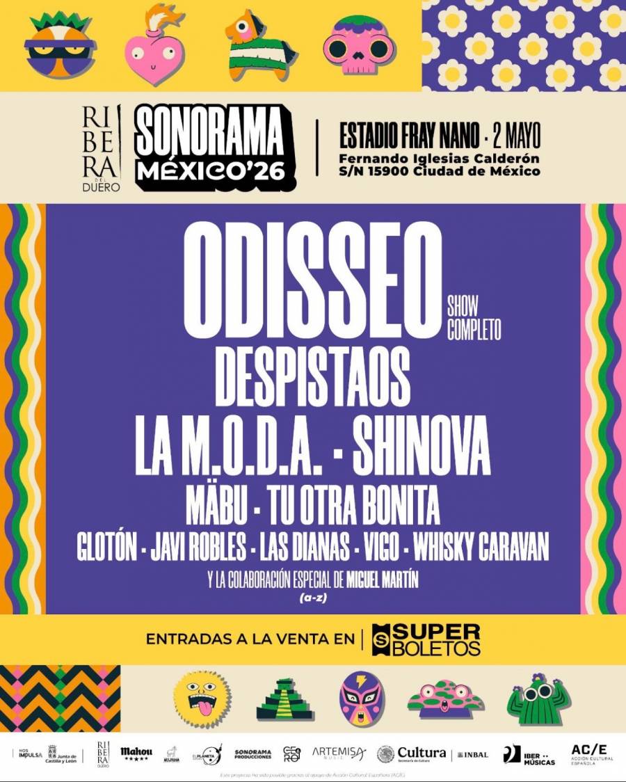 ODISSEO LIDERARÁ SONORAMA EN EL ESTADIO FRAY NANO CON UN CARTEL CON FIGURAS DEL INDIE IBEROAMERICANO