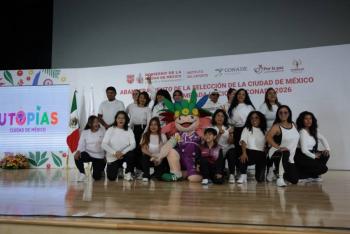 Abandera Clara Brugada a Selecci&oacute;n de la Ciudad de M&eacute;xico rumbo a Olimpiada Nacional CONADE 2026