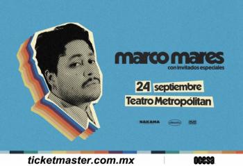 Una nueva ola sonora llegar&aacute; al Teatro Metrop&oacute;litan con Marco Mares