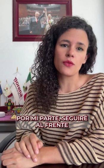 Luisa Mar&iacute;a Alcalde descarta dejar dirigencia de Morena; solo lo har&iacute;a si Sheinbaum le pide ayuda en otra &aacute;rea