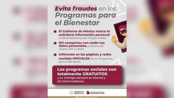 Secretar&iacute;a de Bienestar denuncia llamadas falsas de extorsi&oacute;n a beneficiarios