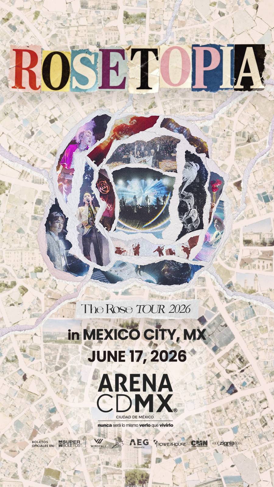 THE ROSE, Rosetopia 2026 en la ARENA CDMX