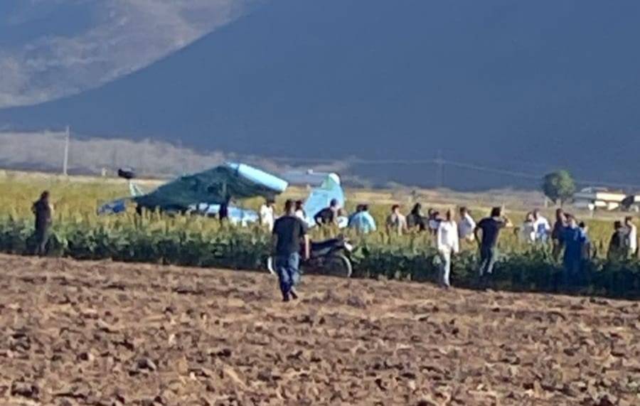 Avioneta fumigadora cae en Mocorito; piloto logra sobrevivir con lesiones