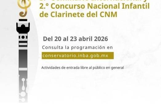 Conservatorio Nacional de M&uacute;sica realiza Seminario y Concurso Nacional Infantil de Clarinete