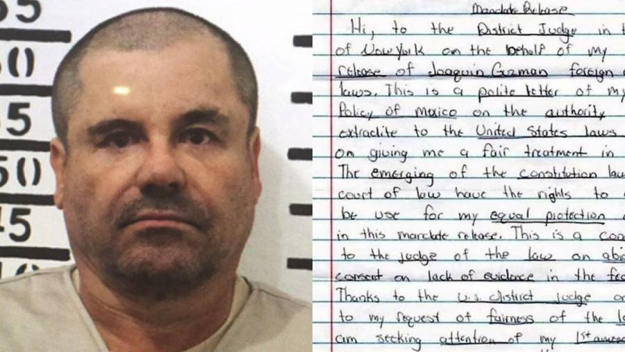 “El Chapo” Guzmán envía nueva carta al juez Cogan desde prisión en Colorado