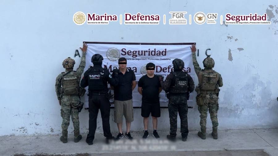 Capturan en Mazatlán a dos presuntos integrantes de grupo delictivo tras operativos coordinados