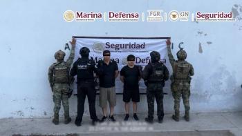 Capturan en Mazatl&aacute;n a dos presuntos integrantes de grupo delictivo tras operativos coordinados