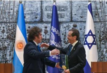 Israel otorga m&aacute;xima condecoraci&oacute;n a Milei por respaldo tras ataques del 7 de octubre