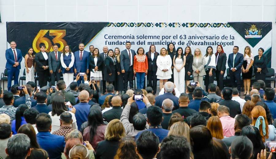 Nezahualc&oacute;yotl celebra 63 aniversario con inversi&oacute;n en agua, pavimentaci&oacute;n y seguridad