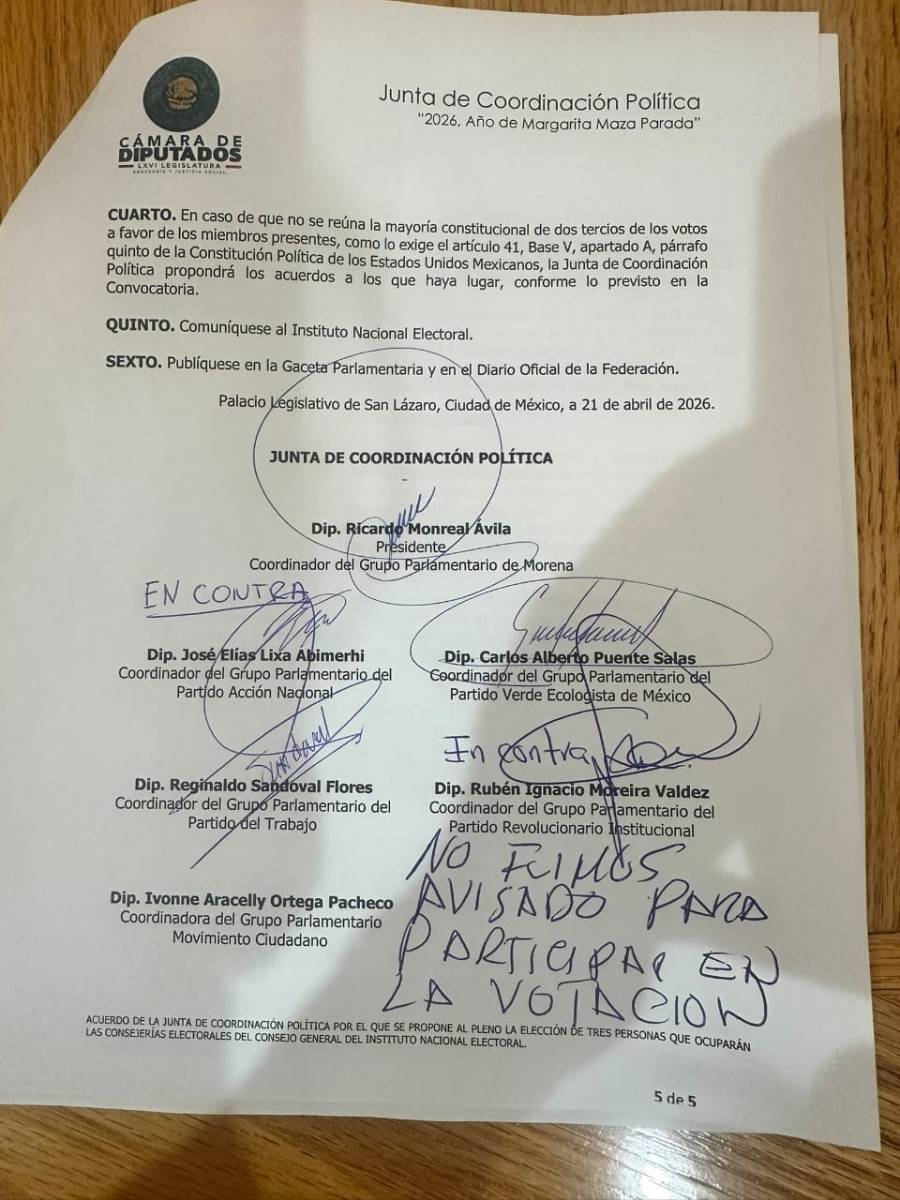 Cámara de Diputados define propuesta de consejeros del INE en medio de divisiones políticas