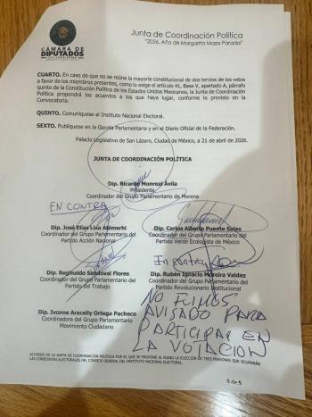 C&aacute;mara de Diputados define propuesta de consejeros del INE en medio de divisiones pol&iacute;ticas
