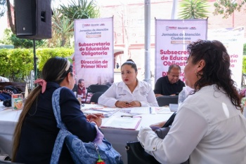 SEP Puebla atiende 143 tr&aacute;mites educativos en Jornada Ciudadana en San Mart&iacute;n Texmelucan
