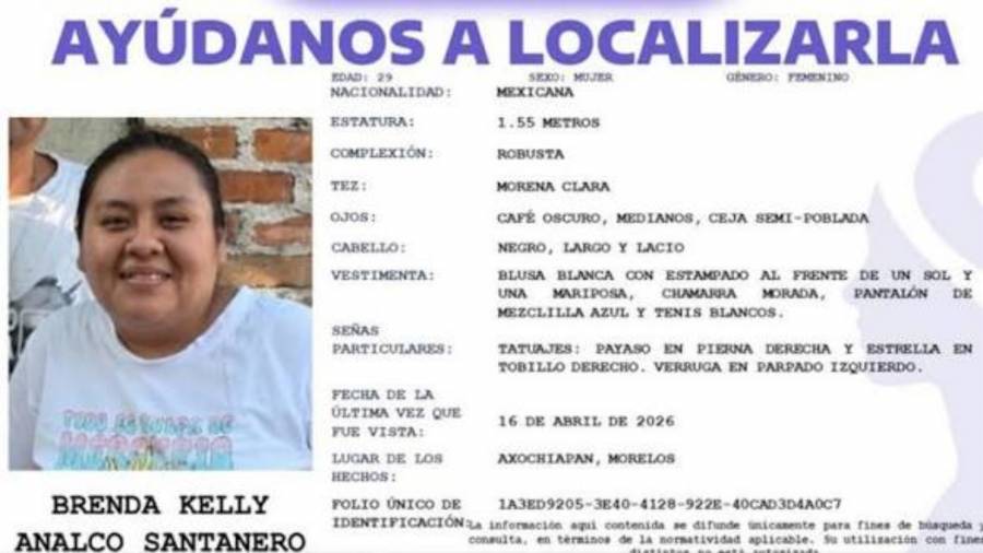 Hallan sin vida a joven desaparecida en Morelos; familiares se&ntilde;alan fallas en la investigaci&oacute;n