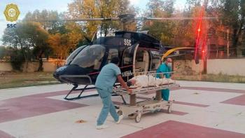 C&oacute;ndores de la SSC trasladan a paciente con infarto a hospital de especialidades en Iztapalapa