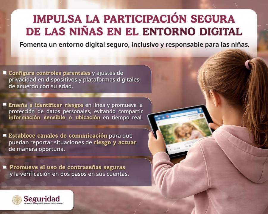 SSPC impulsa participación segura de niñas en el entorno digital con recomendaciones clave