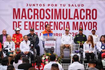 Gustavo A. Madero realiza mega simulacro qu&iacute;mico con hospitales y cuerpos de emergencia