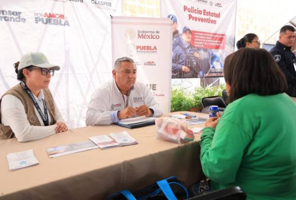 SSP y Ayuntamiento de Atlixco realizan jornada de atenci&oacute;n ciudadana para prevenir delitos