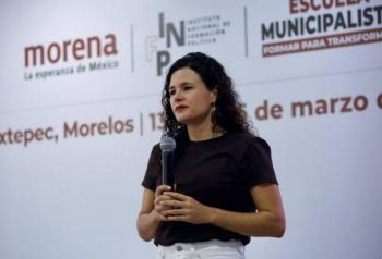 Luisa Mar&iacute;a Alcalde deja dirigencia de Morena; va al gabinete de Sheinbaum
