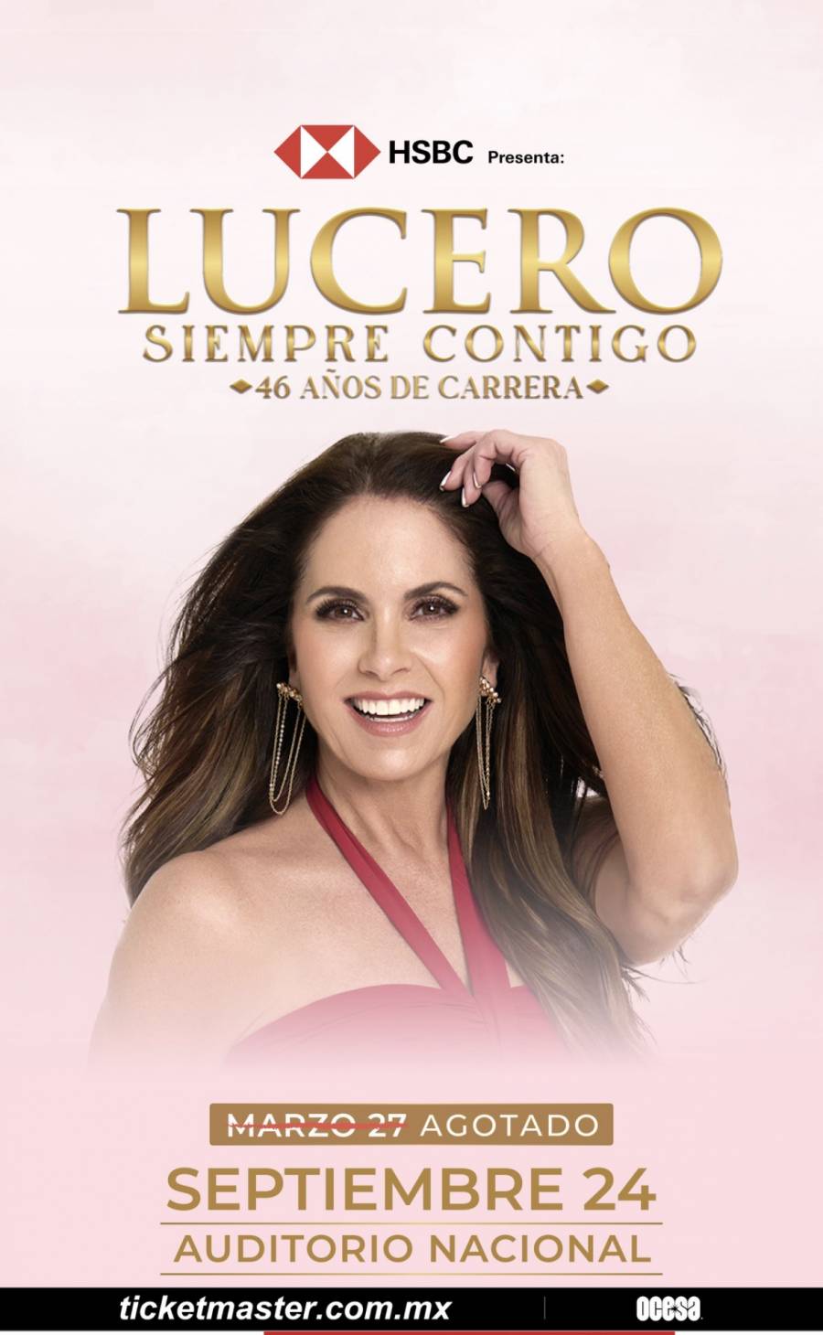 Lucero anuncia segunda fecha en el Auditorio Nacional para celebrar 46 años de trayectoria
