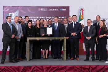 Sheinbaum va por m&aacute;s reducci&oacute;n del precio del di&eacute;sel