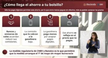 Reducen comisiones bancarias y de vales para contener precio de combustibles