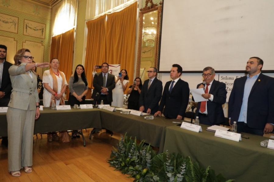 Mirna Caldera rinde protesta como titular de la Secretar&iacute;a Ejecutiva Anticorrupci&oacute;n de Zacatecas