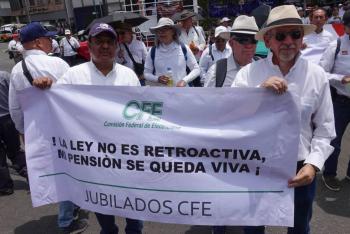 Pensionados intensifican acciones para frenar l&iacute;mite a jubilaciones en M&eacute;xico