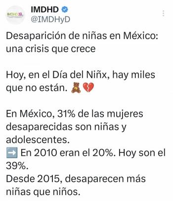 Trata de personas en M&eacute;xico y Am&eacute;rica Latina afecta principalmente a ni&ntilde;as y adolescentes
