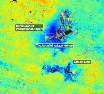 NASA confirma que la Ciudad de M&eacute;xico se hunde hasta 2 cent&iacute;metros al mes, seg&uacute;n im&aacute;genes satelitales