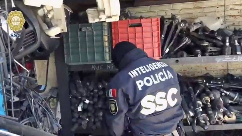 Cateos en Iztapalapa: aseguran 35 toneladas de autopartes robadas