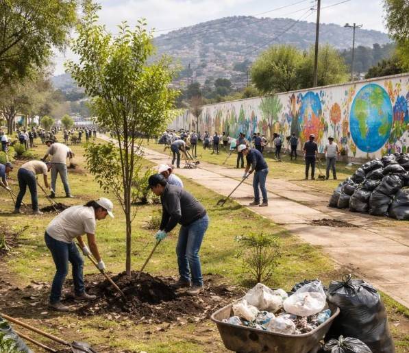 Chimalhuac&aacute;n se une a la jornada nacional de Tequios por la Tierra