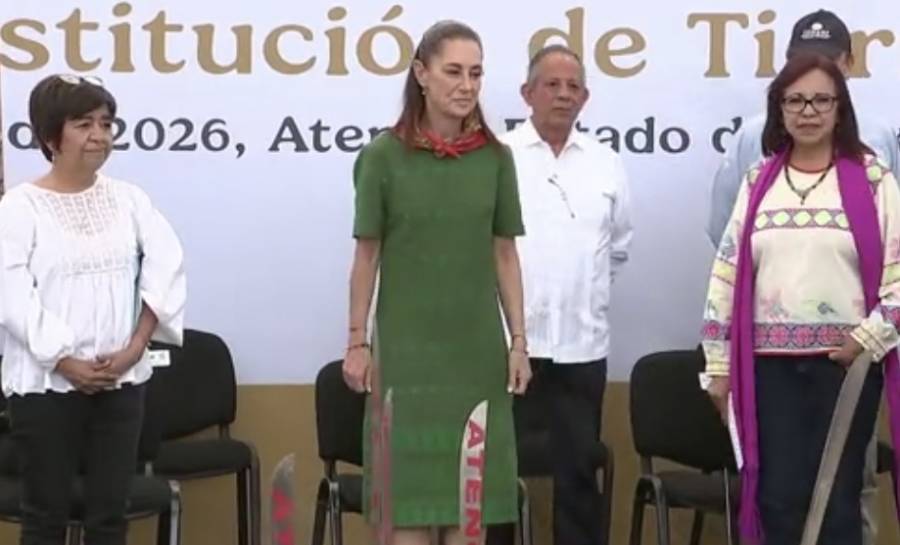 Sheinbaum promete que “nunca m&aacute;s” se reprimir&aacute; al pueblo, a 20 a&ntilde;os de Atenco