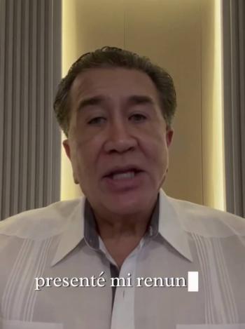 Renuncia H&eacute;ctor Yunes al PRI; acusa a Alejandro Moreno de fracturar al partido y llevarlo a una posible extinci&oacute;n