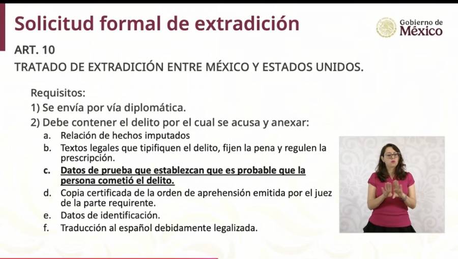Alcalde se&ntilde;ala faltantes en solicitud de extradici&oacute;n de Rocha Moya; subraya necesidad de evitar un linchamientos medi&aacute;tico