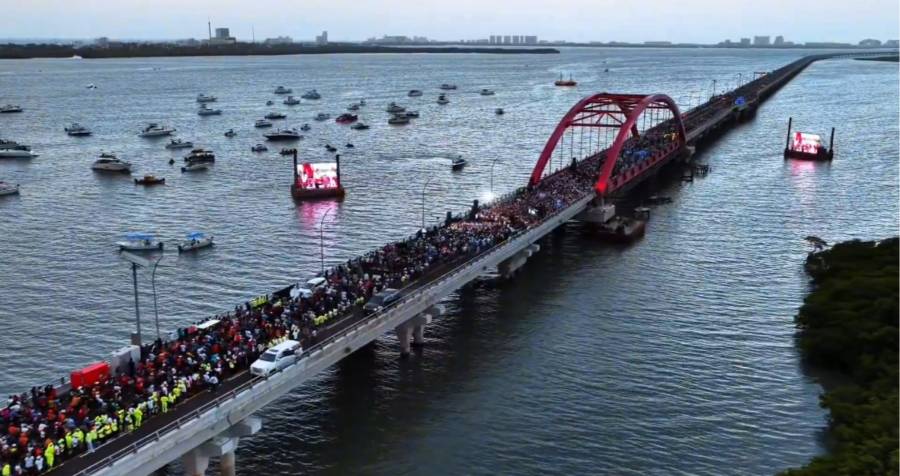 Puente Nichupt&eacute; en Canc&uacute;n es inaugurado: una obra clave para la movilidad y el turismo