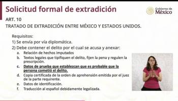 Alcalde se&ntilde;ala faltantes en solicitud de extradici&oacute;n de Rocha Moya; subraya necesidad de evitar un linchamientos medi&aacute;tico