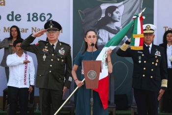 Sheinbaum defiende la soberan&iacute;a nacional frente a presiones de EE.UU. y Espa&ntilde;a