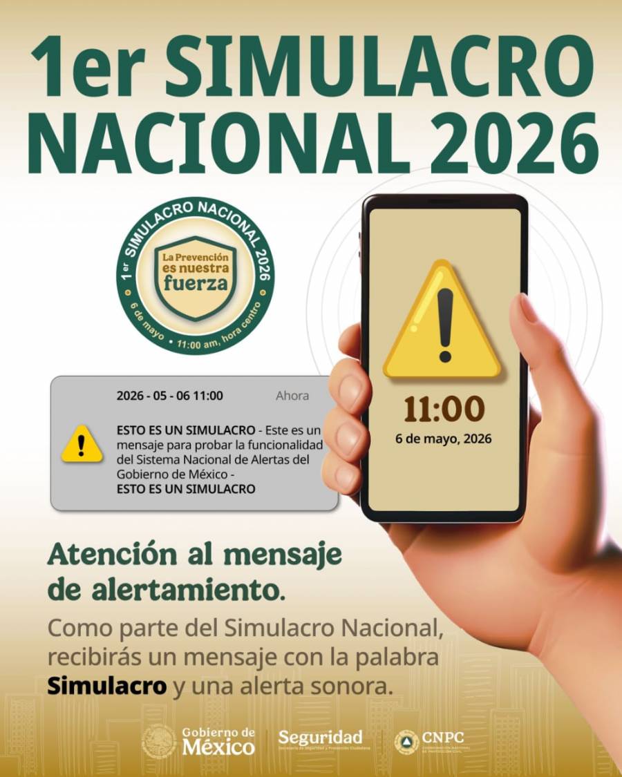 Participan 37 millones de personas en el Primer Simulacro Nacional 2026