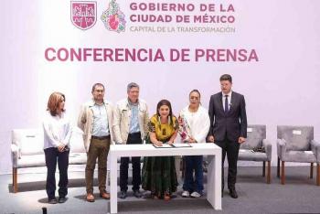 Clara Brugada anuncia inicio de operaci&oacute;n del Tren Ligero “El Ajolote” y avances en renovaci&oacute;n del Metro