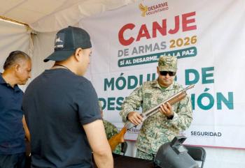 Arranca en Nezahualc&oacute;yotl programa de canje de armas “S&iacute; al Desarme, S&iacute; a la Paz”