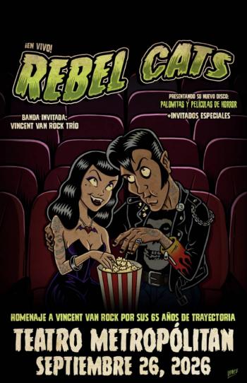 Rebel Cats presenta Palomitas y Pel&iacute;culas de Horror: Una noche de horrorbilly y leyenda en la CDMX