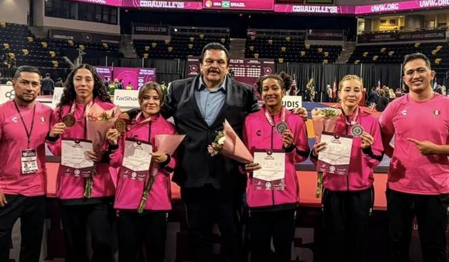 Lucha olímpica femenil obtiene cuatro medallas y dos pases a los Juegos Panamericanos Lima 2027