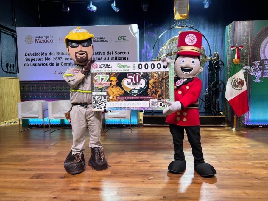 CFE celebra 50 millones de usuarios con billete conmemorativo y sorteo de Lotería Nacional