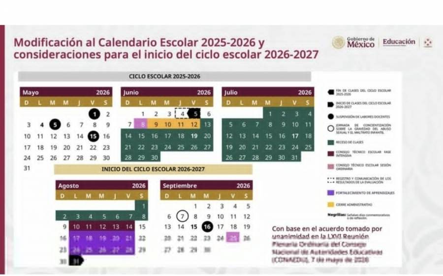 Chimal exige a SEP transparentar reuni&oacute;n sobre calendario escolar