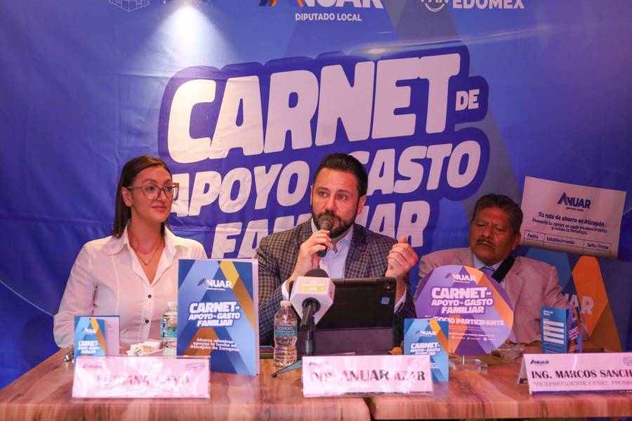 Diputado Anuar Azar lanza carnet de descuentos, empleo y capacitaci&oacute;n en Atizap&aacute;n de Zaragoza