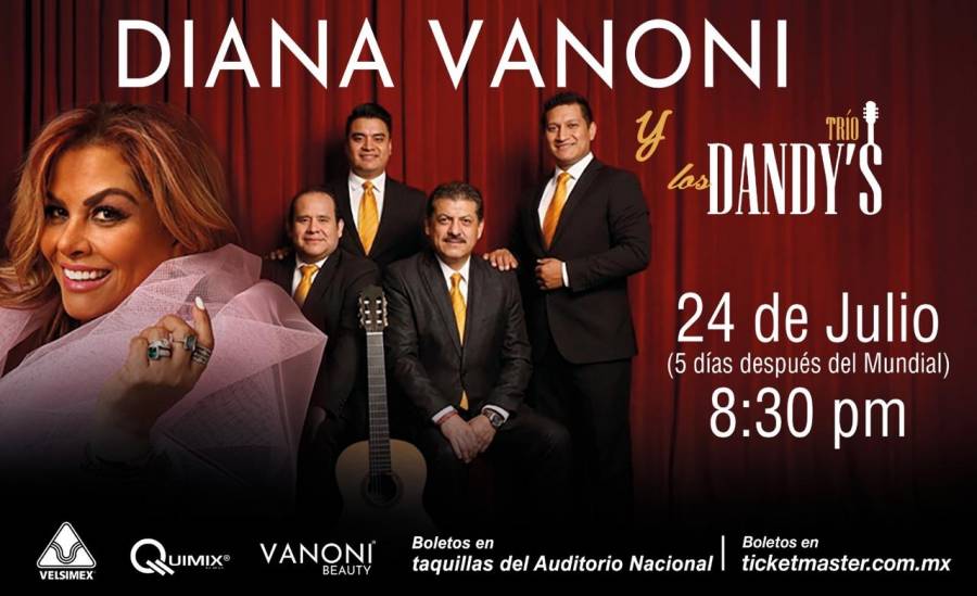 DIANA VANONI Y EL TRÍO LOS DANDYS PROMETEN UNA VELADA INOLVIDABLE EN EL LUNARIO
