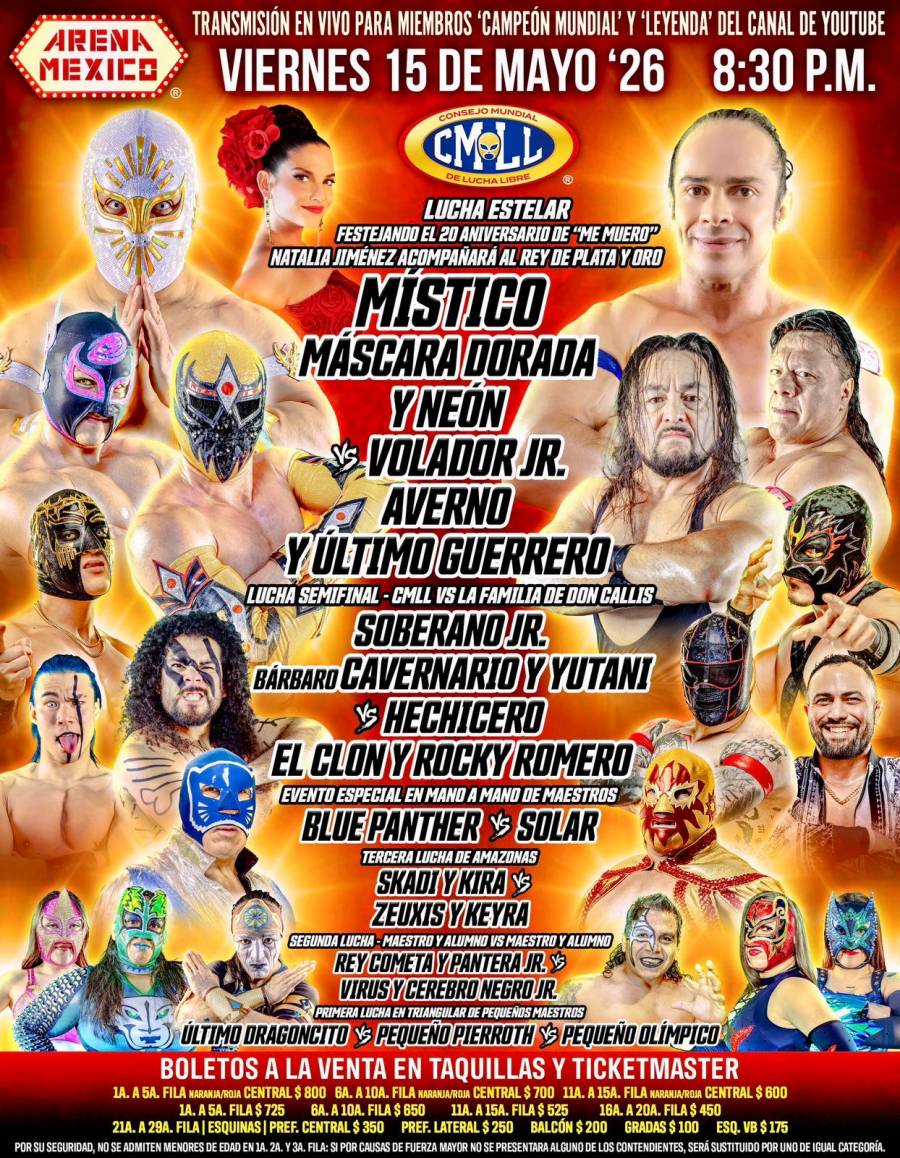 Místico y Natalia Jiménez unen nostalgia y lucha en una noche histórica en Arena México
