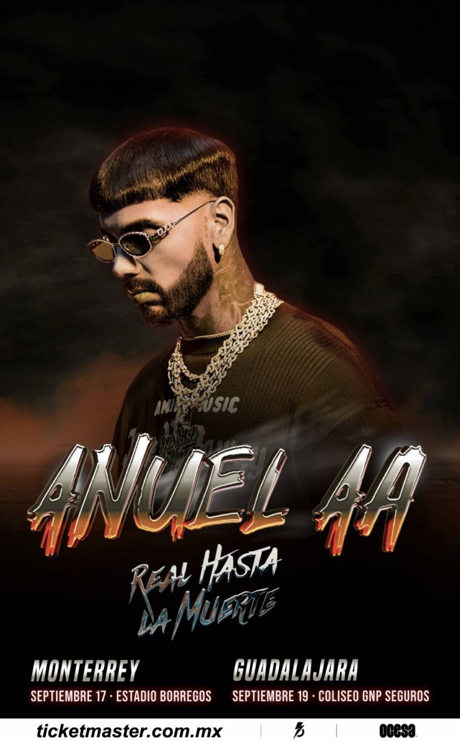 El rey del trap regresa a México: Anuel AA anuncia dos shows imperdibles en Monterrey y Guadalajara