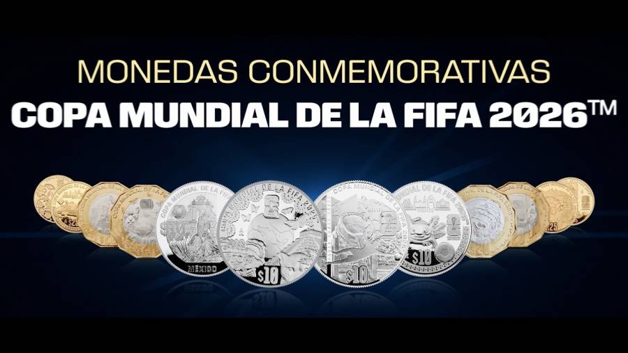 Banxico lanza monedas conmemorativas rumbo al Mundial 2026