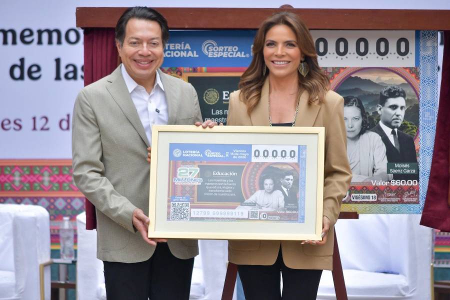 SEP y Loter&iacute;a Nacional presentan billete especial en honor al magisterio mexicano